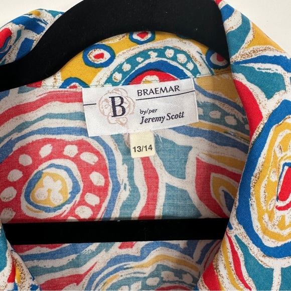 Women's Printed Shirt | Whimsical Blouse | Short Sleeve Viscose Shirt Women - Picture 4 of 8